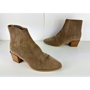rag & bone Rover Chelsea  Camel Beige Suede Boots (Women) size EU 39